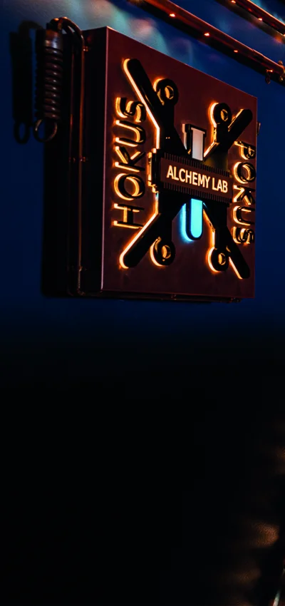 Hokus Pokus Alchemy Lab Logo